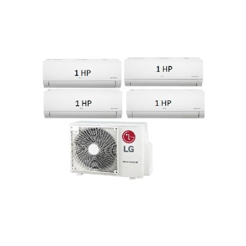 4.Máy Lạnh Multi LG 1 Dàn Nóng 4 Hp + 4 Dàn Lạnh Treo Tường 1 Hp-A4UQ36GFD0/AMNQ09GSJA0