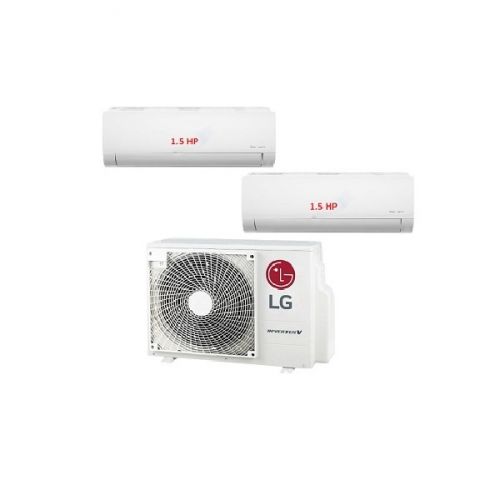 61.Máy Lạnh Multi LG 1 Dàn Nóng 2.5 Hp + 2 Dàn Lạnh Treo Tường 1.5 Hp-A3UQ24GFD0/AMNQ12GSJA0