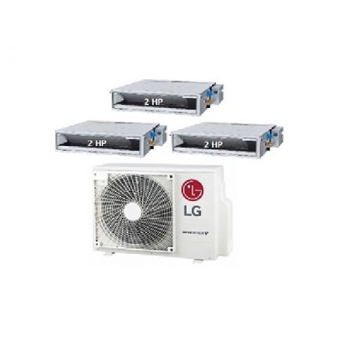 87.Máy Lạnh Multi LG 1 Dàn Nóng 5 Hp + 3 Dàn Lạnh Âm Trần Nối Ống Gió 2 Hp-A5UQ48GFA1/AMNQ18GL2A0