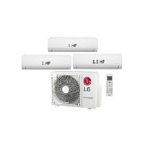 8.Máy Lạnh Multi LG 1 Dàn Nóng 3.5 Hp + 2 Dàn Lạnh Treo Tường 1 Hp + 1 Dàn Lạnh Treo Tường 1.5 Hp-A3UQ30GFD0/AMNQ09GSJA0 + AMNQ12GSJA0