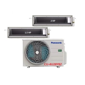 36.Máy Lạnh Multi Panasonic Inverter 1 Dàn Nóng 3 Hp + 2 Dàn Lạnh Nối Ống Gió 1.5 Hp-2 Hp