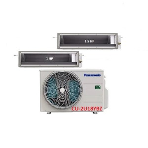 27.Máy Lạnh Multi Panasonic Inverter 1 Dàn Nóng 2 Hp + 2 Dàn Lạnh Nối Ống Gió 1 Hp-1.5 Hp