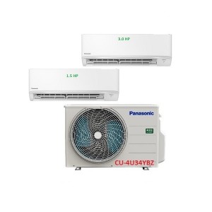 17.Máy Lạnh Multi Panasonic Inverter 1 Dàn Nóng 4 Hp + 2 Dàn Lạnh Treo Tường 1.5 Hp-3 Hp