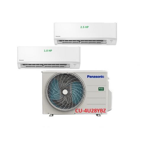 9.Máy Lạnh Multi Panasonic Inverter 1 Dàn Nóng 3 Hp + 2 Dàn Lạnh Treo Tường 1 Hp-2.5 Hp