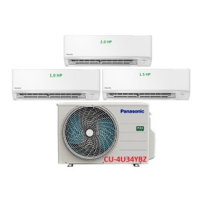 22.Máy Lạnh Multi Panasonic Inverter 1 Dàn Nóng 4 Hp + 3 Dàn Lạnh Treo Tường 1 Hp-1.5 Hp-2 Hp