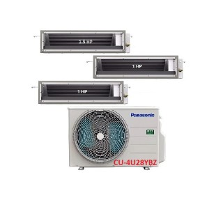 28.Máy Lạnh Multi Panasonic Inverter 1 Dàn Nóng 3 Hp + 3 Dàn Lạnh Nối Ống Gió 1 Hp-1.5 Hp