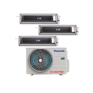 25.Máy Lạnh Multi Panasonic Inverter 1 Dàn Nóng 3 Hp + 3 Dàn Lạnh Nối Ống Gió 1 Hp