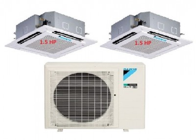 43.Máy Lạnh Multi DAIKIN Inverter 1 Dàn Nóng 3 HP + 2 Dàn Lạnh Âm Trần 1.5 HP - 4MKM68RVMV/FFA35RV1V