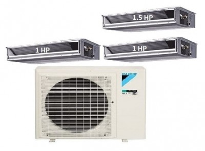 63.Máy Lạnh Multi DAIKIN Inverter 1 Dàn Nóng 3.5 HP + 3 DLGTNÔG 1 HP-1.5 HP-4MKM80RVMV/CDXM25RVMV-CDXM35RVMV