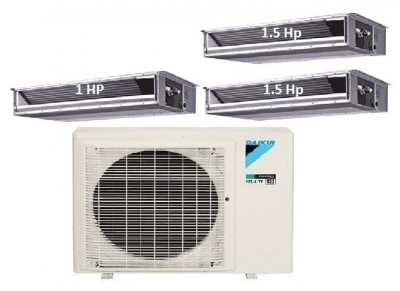 75.Máy Lạnh Multi DAIKIN Inverter 1 Dàn Nóng 3.5 HP + 3 DLGTNÔG 1 HP-1.5 HP