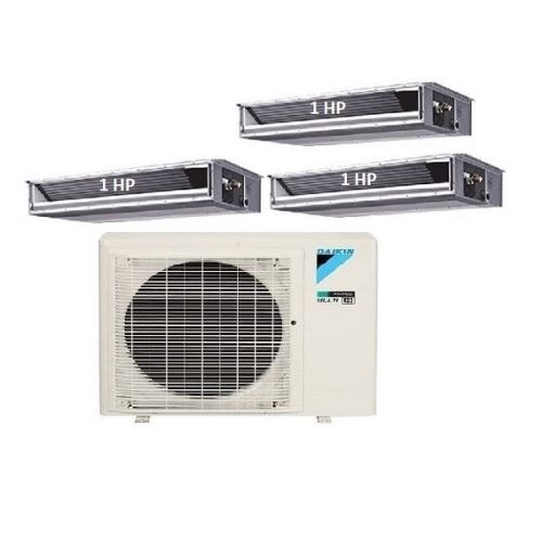 58.Máy Lạnh Multi DAIKIN Inverter 1 Dàn Nóng 3 HP + 3 Dàn Lạnh Giấu Trần Nối Ống Gió 1 HP - 4MKM68RVMV/CDXM25RVMV