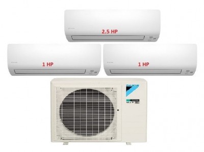 15.Máy Lạnh Multi DAIKIN Inverter 1 Dàn Nóng 4 HP + 3 Dàn Lạnh Treo Tường 1 HP – 2.5 HP - 5MKM100RVMV/CTKM25RVMV-CTKM60RVMV