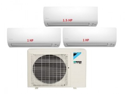 7.Máy Lạnh Multi DAIKIN Inverter 1 Dàn Nóng 3.5 HP + 3 Dàn Lạnh Treo Tường 1 HP – 1.5 HP - 4MKM80RVMV/CTKM25RVMV- CTKM35RVMV