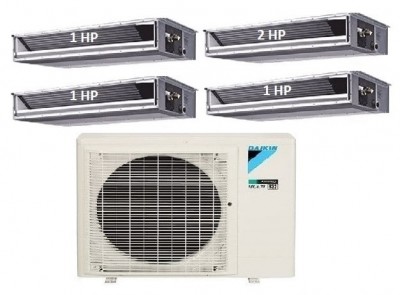69.Máy Lạnh Multi Daikin Inverter 1 Dàn Nóng 4 HP + 4 DLGTNÔG 1 HP-2 HP-5MKM100RVMV/CDXM25RVMV-CDXM50RVMV