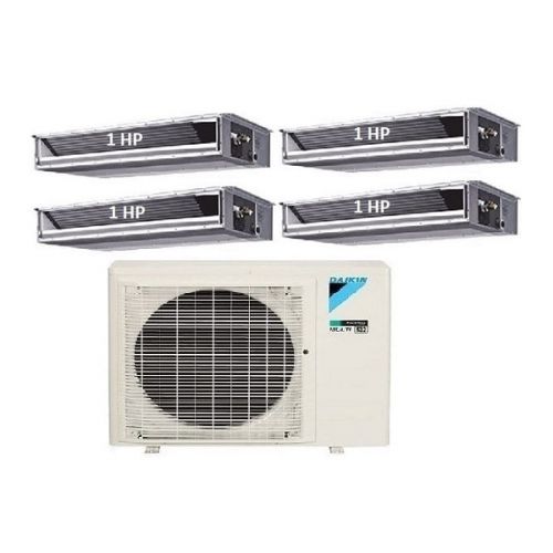 59.Máy Lạnh Multi DAIKIN Inverter 1 Dàn Nóng 3.5 HP + 4 Dàn Lạnh Giấu Trần Nối Ống Gió 1 HP - 4MKM80RVMV/CDXM25RVMV