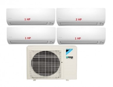 12.Máy Lạnh Multi DAIKIN Inverter 1 Dàn Nóng 4 HP + 4 Dàn Lạnh Treo Tường 1 HP – 2 HP - 5MKM100RVMV/CTKM25RVMV-CTKM50RVMV