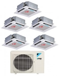 30.Máy Lạnh Multi DAIKIN Inverter 1 Dàn Nóng 4 HP + 5 Dàn Lạnh Âm Trần 1 HP – 5MKM100RVMV/FFA25RV1V