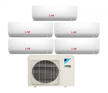 4.Máy Lạnh Multi DAIKIN Inverter 1 Dàn Nóng 4 HP + 5 Dàn Lạnh Treo Tường 1 HP - 5MKM100RVMV/CTKM25RVMV