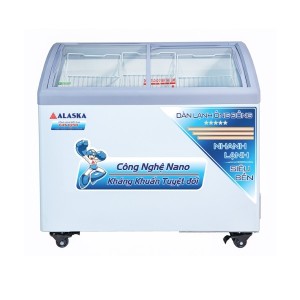 Tủ Đông Kính Cong Alaska 300 Lít KC-210C