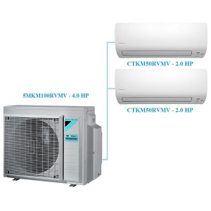 Combo Multi Daikin Inverter 1 Dàn Nóng 4 HP + 2 Dàn Lạnh 2 HP