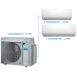Combo Multi Daikin Inverter 1 Dàn Nóng 3 HP + 2 Dàn Lạnh 1 HP - 2 HP