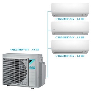 Combo Multi Daikin Inverter 1 Dàn Nóng 3 HP 4MKM68RVMV/CTKM25RVMV