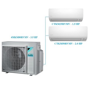 Combo Multi Daikin Inverter 1 Dàn Nóng 3.5 HP + 2 Dàn Lạnh 1.5 HP - 2 HP