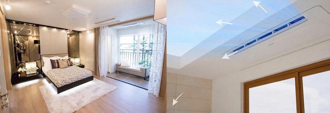 Máy lạnh âm trần 1hướng thổi