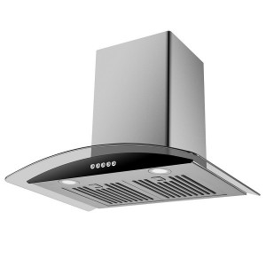 Máy Hút Mùi Áp Tường Kính Cong Nagakawa NRH9591