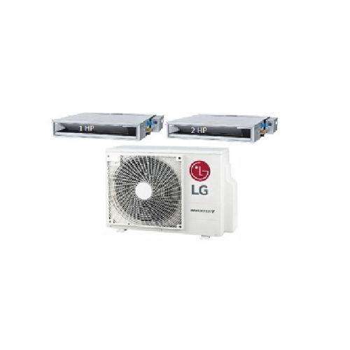 51.Máy Lạnh Multi LG 1 Dàn Nóng 2 Hp + 1 Dàn Lạnh Âm Trần Nối Ống Gió 1 Hp + 1 Dàn Lạnh Âm Trần Nối Ống Gió 2 Hp-A2UQ18GFD0/AMNQ09GL1A0 + AMNQ18GL2A0