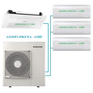 Combo Multi Samsung Inverter 4 HP AJ100FCJ5KF/EA + 4 Dàn Lạnh 1 HP - 2 HP