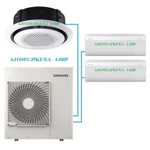 Combo Multi Samsung Inverter 4 HP AJ100FCJ5KF/EA + 3 Dàn Lạnh 1 HP - 3 HP