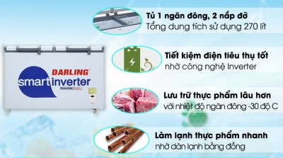 Tủ Đông Darling Chính Hãng Giá Rẻ Tại TP.HCM